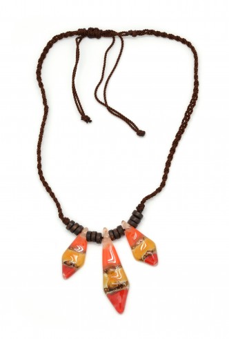 Triple Glass Arrow Necklace Triple Glass Arrow Necklace